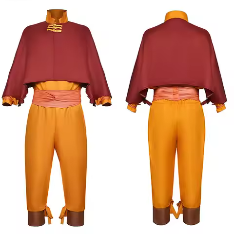 Aang Cosplay Costume 2024 Editio Avatar The Last Airbender Role Play for Halloween Anime Comic Con A