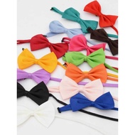 Pet Bow Tie Tie Solid Color Bow Puppy Bow Tie Cat Decoration Bow Tie Cat Gentleman Style Pet Bow Tie