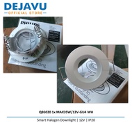 Philips MR16-QBS020 Halogen Lamp Housing 1x MAX35W/12V-GU4 WH