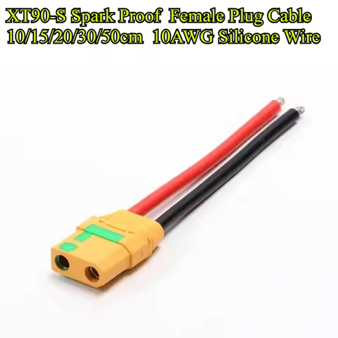 1/2Pcs XT90H XT90 XT90S Plug Male and Female Connector 10/15/20/30/50cm 10AWG Silicone Wire for RC L