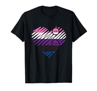 Genderfluid Heart Pride Flag LGBTQ Inspirational LGBT Gift T-Shirt