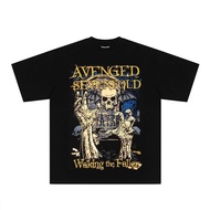 Avenged Sevenfold传奇金属乐队周边T恤A7X重磅纯棉男女上衣8.21 Avenged Sevenfold Legendary Metal Band Merchandise T-Shir