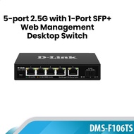 D-Link DMS-F106TS 5-Port 2.5GE+1-Port 10GE Multi-G Unmanaged Switch