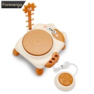 FOREVERGO USB Electric Pottery Wheel Machine Mini Pottery Making Machine DIY Craft Ceramic Clay Pottery Kit With Pigment Clay Kids Toy G8N3