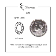 Oval Moissanite Diamond D-Color VVS1 {10x14mm - 15x20mm} - เพชรโมอีส รูปไข่/เพชรโมซาไนท์ รูปไข่ {10x