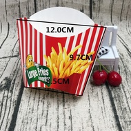 FRENCH FRIES OIL-PROOF PAPER BOX PAPER POUCH ( +/- 50PCS) *