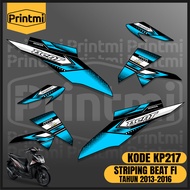 Motorcycle Sticker Striping BEAT Fi 2013-2016 Cool Simple Printmi Skotlet List Variation KP217