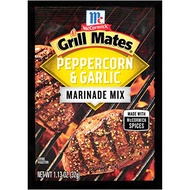 McCormick Grill Mates Peppercorn &amp; Garlic Marinade Mix, 1.13 oz (Pack of 12)
