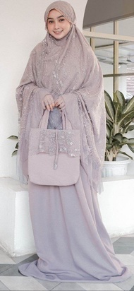 cod bayar di tempat mukena dewasa Rusia dalanova ukuran jumbo free tas bahan rayon model Nagita Slav