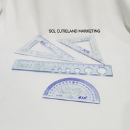 Triangle Ruler Mathematics Drawing Set Degree Ruler Ruler Geometry Ruler