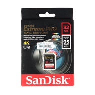 SanDisk เมมโมรี่การ์ด SD Card 32GB Class10 Extreme Pro (95 MB/s.)