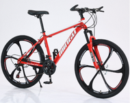 26吋21速碟剎減震變速自行車(（紅色）六刀)(適合身高155-185CM)#H209016028