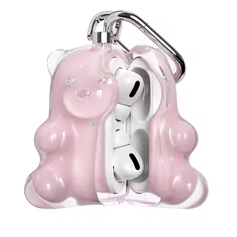 808FC Bear For Airpods Protective Cover Plastic Case Anti-fall Earphone Case For Airpods 1/2/3/Pro S
