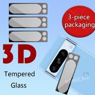3 pieces packaging Camera Film For Google pixel8Pro pixel8 8pro pixel 8 Pro 5G 2023 3D Curverd Black