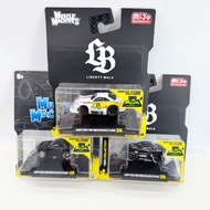 MIJO 1: 64 Nissan Skyline GTR R34 LBWK Q Version Alloy Car Model Hanging Card Version Limited Editio