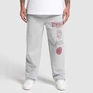 GYMSHARK Men's Sports Pants Jogging Gym Muscle Bodybuilding Casual Pants Cotton Printed Long Pants