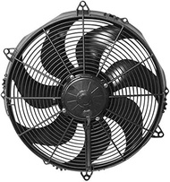 Spal 30102082 Puller Fan (16In High Performance Paddle Blade For Use W/ 40Amp Fuse @ 13V)