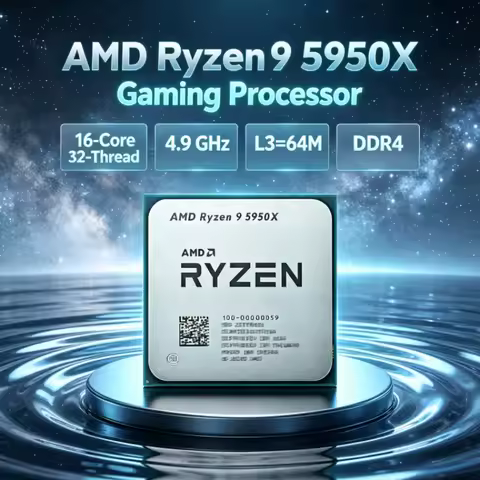 AMD Ryzen 9 5950X but without cooler Gaming CPU 3.4 GHz 16-Core 32-Thread Socket AM4 L3=64M 105W UP 