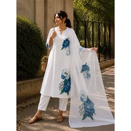 LILAN COTTON 3PCS SUIT TOP PANTS DUPATTA july26