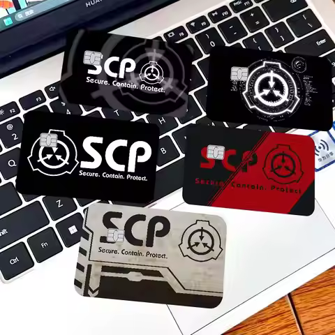 Popular Foundation Scp F-Foundation Game Anmie Sticker Film Skin Cover For Credit Card Debit Bank Ca