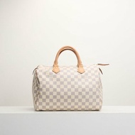 二手Lv Speedy 30 白棋盤格手提款