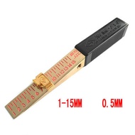 【Stylish】 Taper Gauge 1-15mm 0.5-10mm 0.4-6mm 0.2-4mm Taper Welding Gauge Gap Gage Wedge Gage Gap Fe
