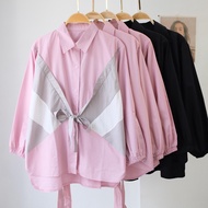 KEMEJA Shirt basic/Wanita College work Outfit