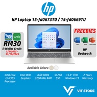 HP Laptop 15-fd0669TU Gold / 15-fd0673TU / 15-fd0540TU Silver i3-N305 Intel UHD 8GB DDR4 512GB SSD 1