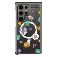 HI-SHIELD Stylish Magsafe Shockproof Case รุ่น SmileyWorld8 [SAMSUNG S24 Ultra  S25 Ultra] - เคสแม่เ