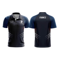 FRANCE WORLD CUP 2022 Fullprint Sublime Custom Polo Jersey 05
