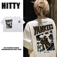 HITTY Baju perempuan tshirt oversized shirt woman NY SNAKE print woman t shirt oversize korean style