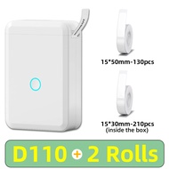 【Sleek】 Niimbot D110 Mini Portable Thermal Label Printer Wireless Bluetooth Sticker Pocket Printer L