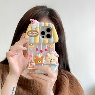 Phone Phone Case iPhone 17 17Air 17Pro 17Promax 16 15 14 13 12, Cute Silicone Dessert House Bear