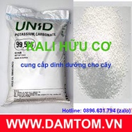 Phân bón lá siêu kali Hữu Cơ- Kali Cacbonat (K2CO3 - Kali hữu cơ) K2O = 68% (gói 1kg)