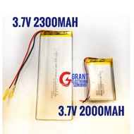 3.7v polymer lithium battery 2000mah 2300mah