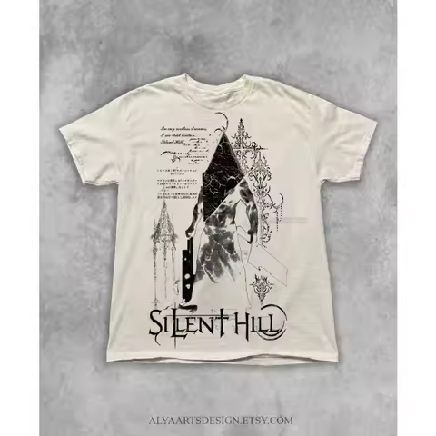 Silent Hill 2 Pyramid Head T-Shirt: Vintage Gaming Graphic Tee