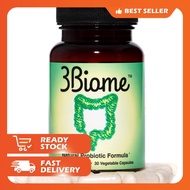 3Biome - Natural Probiotic Supplement - Non-GMO, Vegan, Gluten-Free (30 veg Capsule)