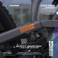 BLACKSERIES | Cutting sticker Scott Barcode Design | Scott Barcode Design Stickers