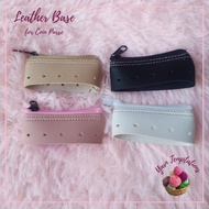 Leather Base Zipper for Crochet Coin Purse | High Quality | Yarn Temptations Coin Purse Mini Pouch S