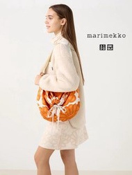 marimekko x UNIQLO聯名限定款 芬蘭手繪花朵印花 時尚休閒手提袋/單肩包/斜挎包