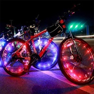 20 LED lights Fluorescent MTB Bike Bicycle Wheel Rim Stickers Reflective Luminous  Waterproof Led Bicycle Safety Wheel