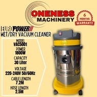 ''EUROPOWER'' WET/DRY VACUUM CLEANER -MODEL: 5001 -30L