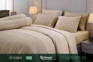 ลิขสิทธิ์แท้💯Jessica รุ่น เทนเซล ทอ 500เส้นด้าย ชุดผ้าปูที่นอน ชุดเครื่องนอน 5ฟุต/6ฟุต รองรับที่นอน
