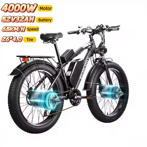 Electric bike G7 4000W large motor 52V32AH battery mountain electric bicycle 65 km/h 26-inch tire al