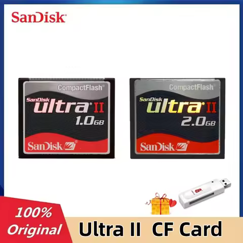 SanDisk 128MB 256MB 512MB 1GB 2GB Ultra II CompactFlash CF Card 15MB/S CF Memory Card
