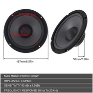 ❣ Speakers 1 Piece 6.5 Inch 600W 2-Way Vehicle Door Subwoofer Car Audio Music Stereo Full Rang