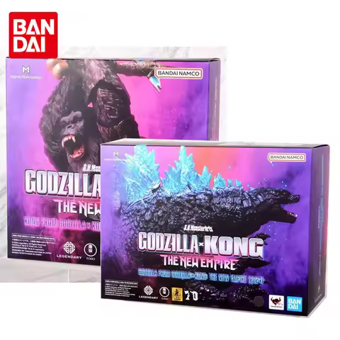 Bandai Original SHF S.H.Figuarts SHM King Kong Vs. Godzilla 2024 Movie Monster Anime Action Figures 