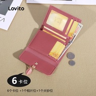 Lovito Wallet Fashionable Silver 8 Wallet for Women LFASCS303 Lovito Dompet Bergaya Perak 8 untuk Wa