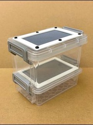 ✴️ 全新 麵包蟲 麥皮蟲 大麥蟲 蟋蟀 杜比亞 櫻桃紅 昆蟲 多用途 實用觀察 高清透明 防臭通風 透氣 活餌 mini 小尺寸 型號 桌上 飼養箱 飼養盒 繁殖箱繁殖盒 養殖箱養殖盒 儲物箱 儲物