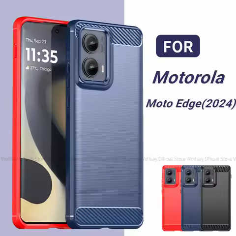 For Motorola Moto Edge 2024 Case Motorola Moto Edge 2024 Cover Shockproof Brushed TPU Protective Pho
